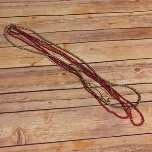 Red & Gold Fashion Necklace